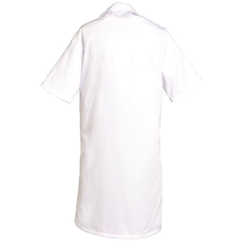 Blouse homme 65% poly/35% coton blanche dos