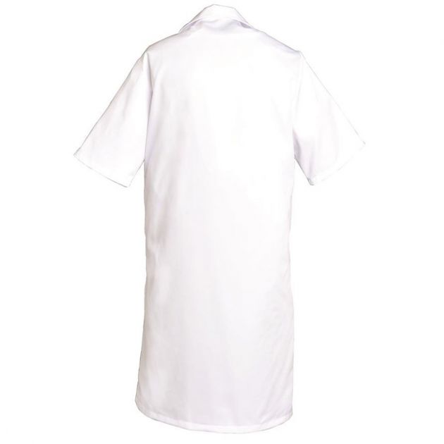 Blouse homme 100% coton blanche dos
