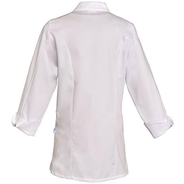 Veste blanche femme manches longues dos
