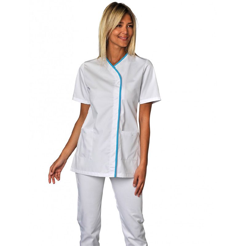 Tunique bouton cachés portée