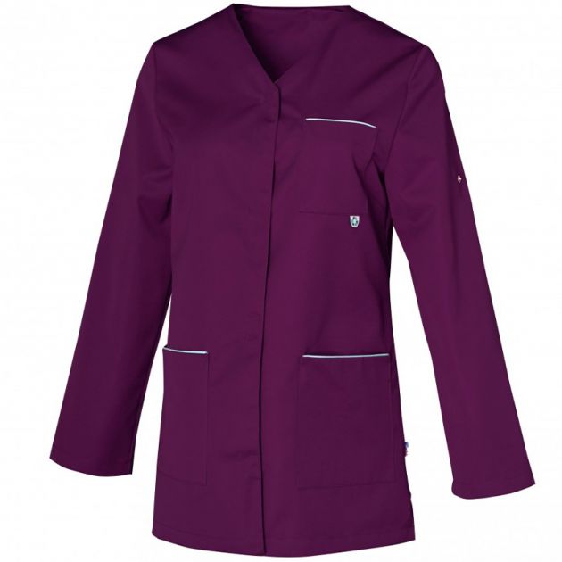 Tunique en polyesther recyclé et coton manches réglables violet