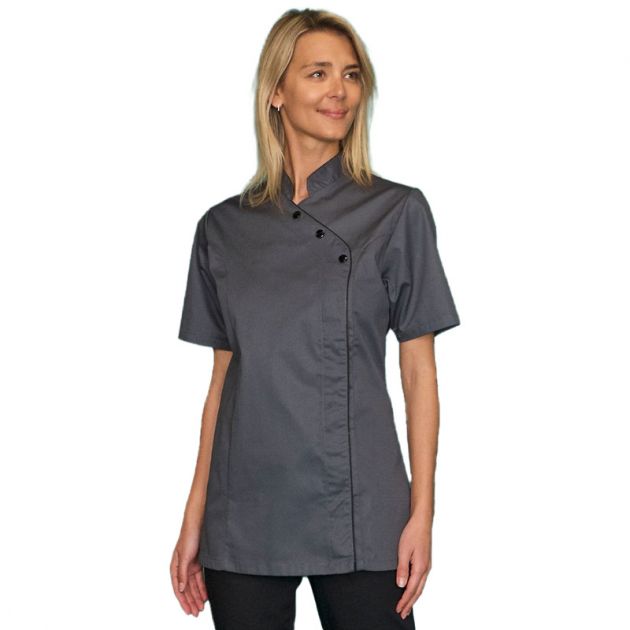 Tunique manches courtes anthracite porté