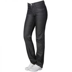 Jean coupe stretch coton noir face