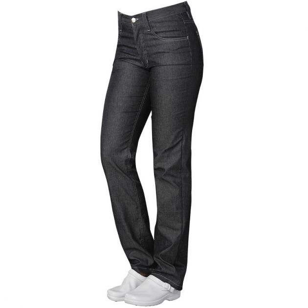 Jean coupe stretch coton noir face