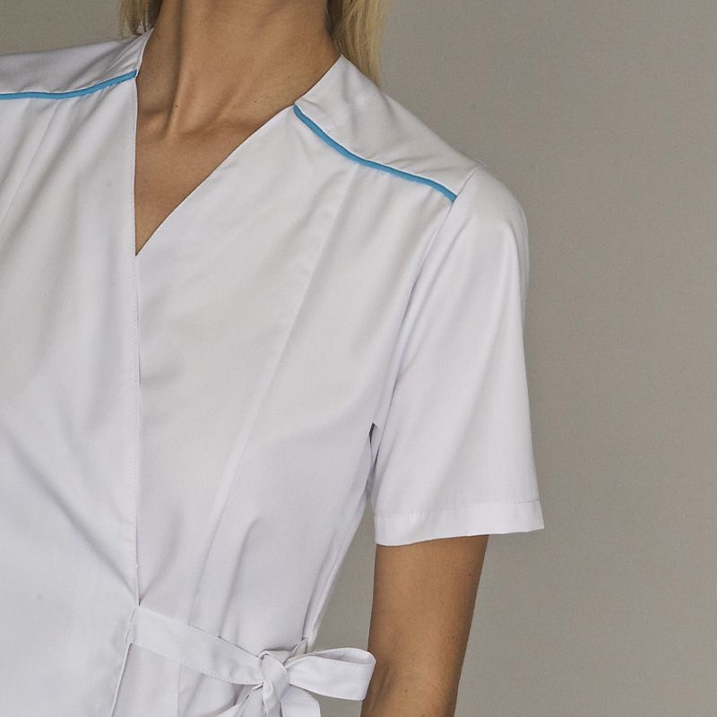 Tunique en matières recyclées blanc epaule