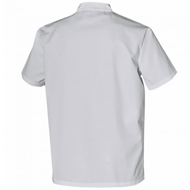 Tunique homme polyesther recyclé et coton blanc dos