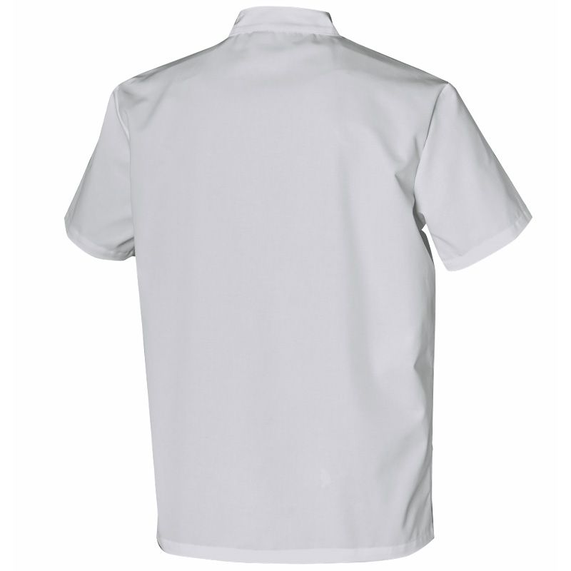 Tunique homme polyesther recyclé et coton blanc dos