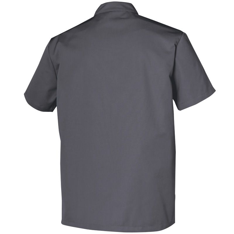 Tunique homme polyesther recyclé et coton gris dos