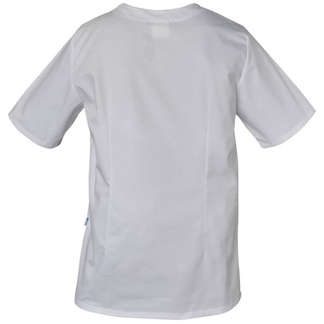 Tunique homme manches courtes blanc dos