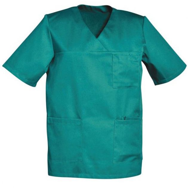 Tunique homme manches courtes vert