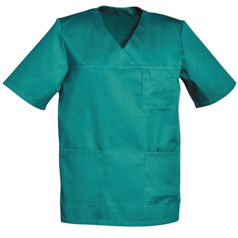 Tunique homme manches courtes vert