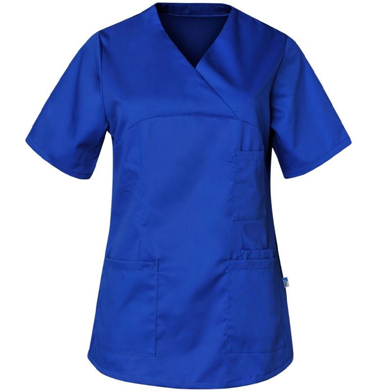 Tunique femme manches courtes bleu face