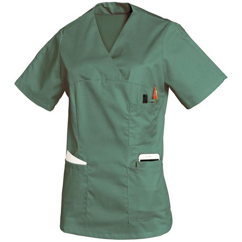 Tunique femme manches courtes vert