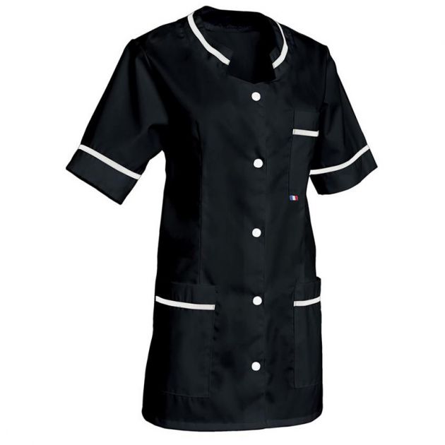 Tuniques design bicolore noir face