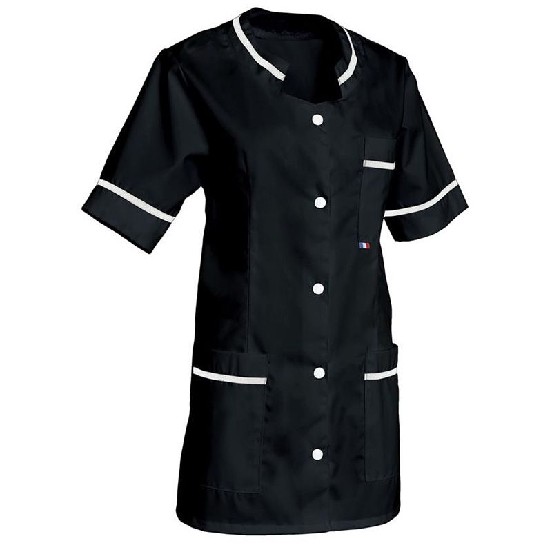 Tuniques design bicolore noir face