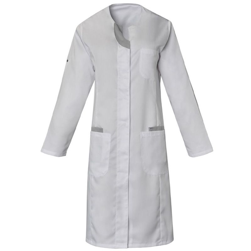 Blouse manches réglables blanc face