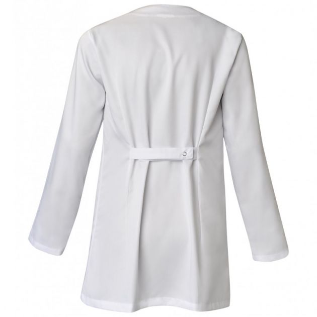 Tunique manches réglables encolure goutte blanc dos