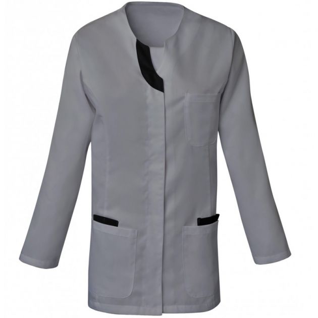 Tunique manches réglables encolure goutte gris