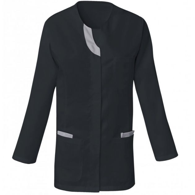 Tunique manches réglables encolure goutte noir