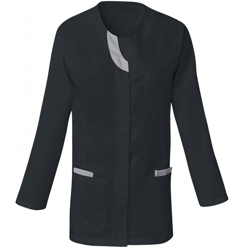 Tunique manches réglables encolure goutte noir