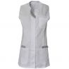 Tunique sans manches encolure goutte blanc face