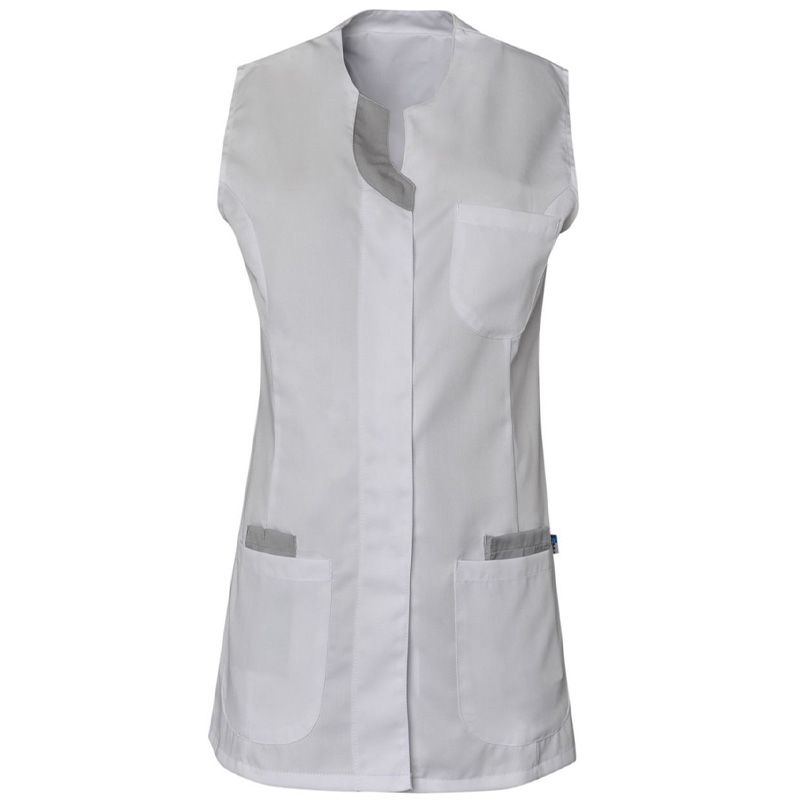 Tunique sans manches encolure goutte blanc face