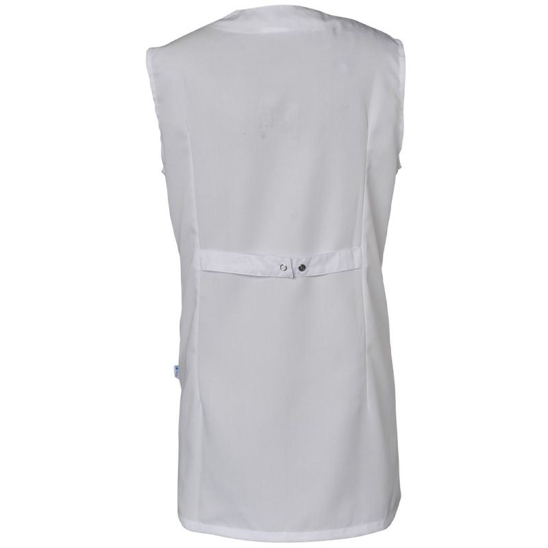 Tunique sans manches encolure goutte blanc dos