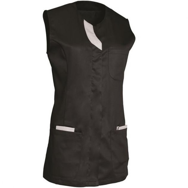 Tunique sans manches encolure goutte noir face