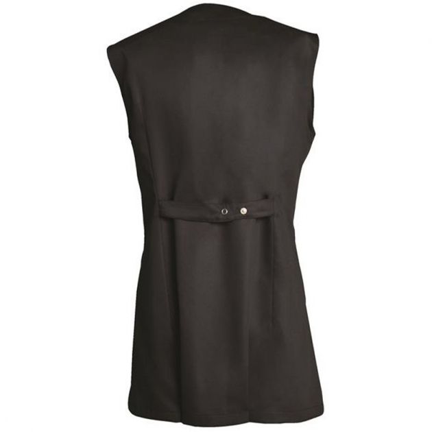 Tunique sans manches encolure goutte noir dos