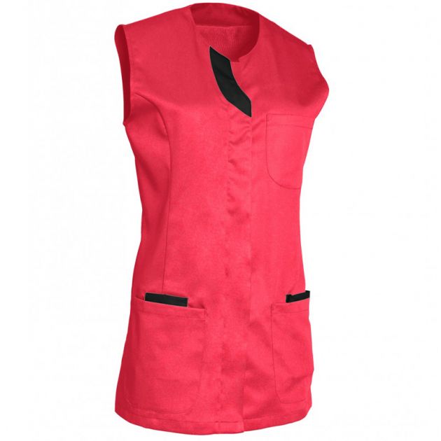 Tunique sans manches encolure goutte rose