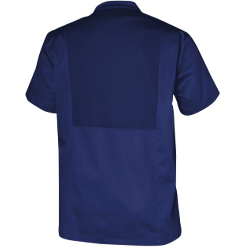 Tunique homme avec fermeture zippée bleu dos