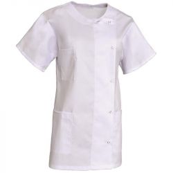 Tunique manches courtes kimono blanc face