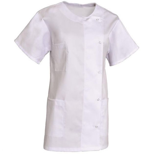 Tunique manches courtes kimono blanc face