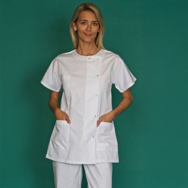 Tunique manches courtes kimono porté face