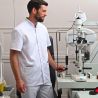 Tunique homme col officier blanc porté