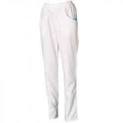 Pantalon en matières récyclées blanc quart