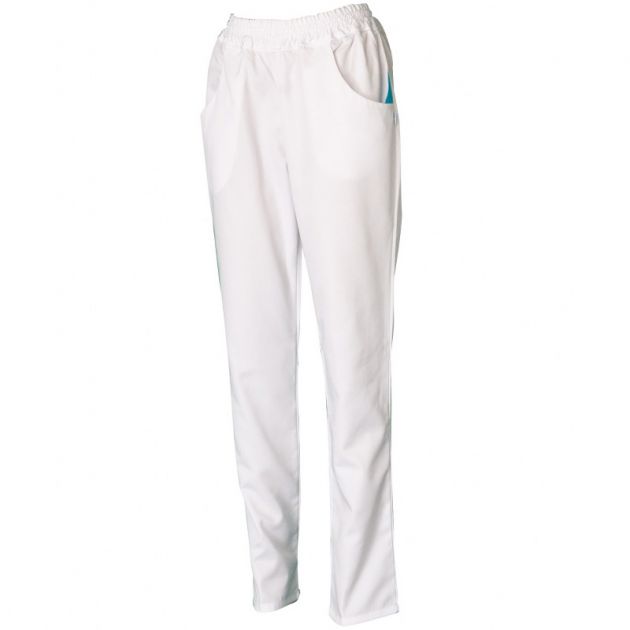 Pantalon en matières récyclées blanc quart