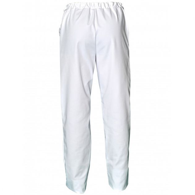 Pantalon en matières récyclées blanc dos