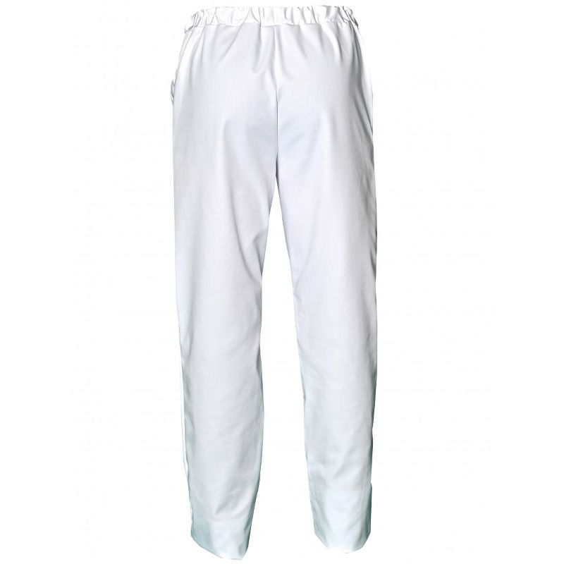 Pantalon en matières récyclées blanc dos