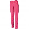 Pantalon en matières récyclées rose face