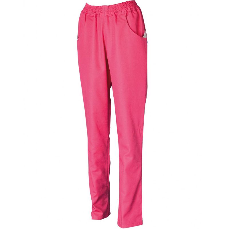 Pantalon en matières récyclées rose face
