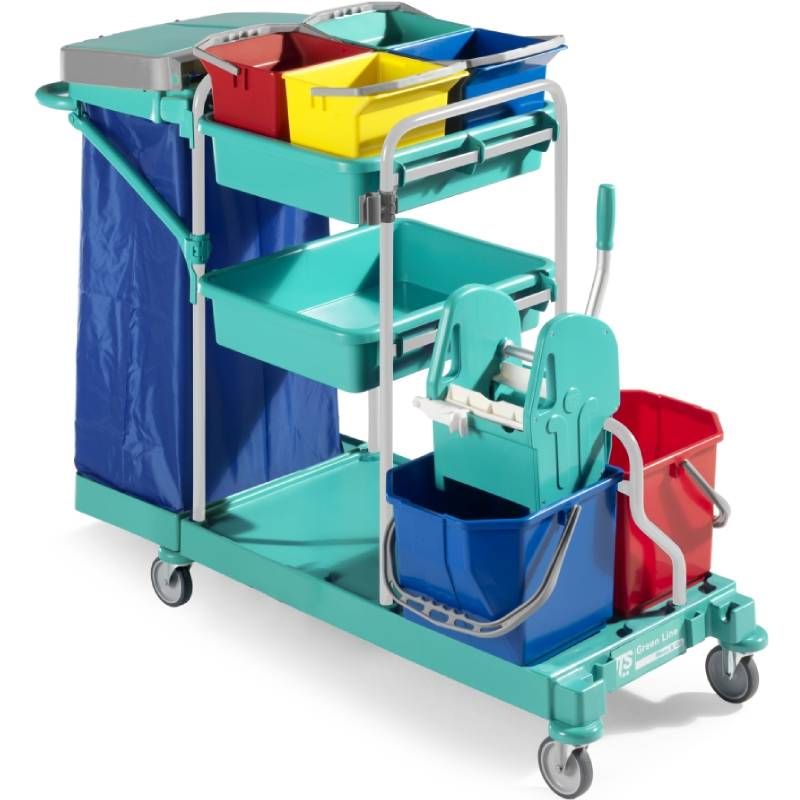 Chariot de ménage TTS green 460 sans presse