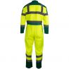 Combinaison 2 zips bicolore jaune