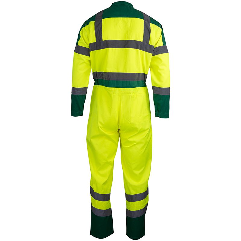 Combinaison 2 zips bicolore jaune