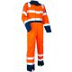 Combinaison de travail réfléchissante sans métal double zip