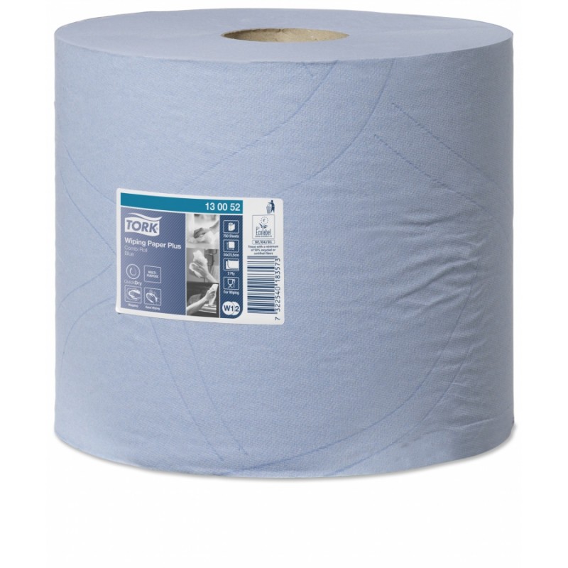 Bobine d'essuyage industriel bleu Plus Combi Roll Tork Bobine d'essuyage industriel bleu Plus Combi Roll Tork