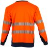 T-shirt longues manches HV orange