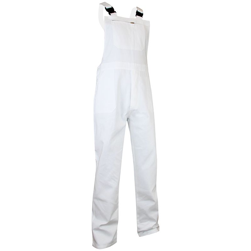 Bretelles braguette boutons blanc