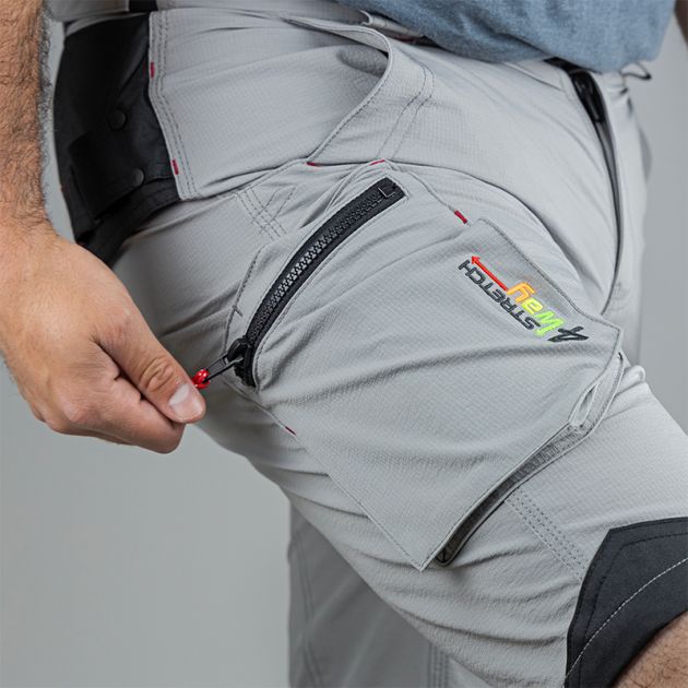 Bermuda stretch gris clair