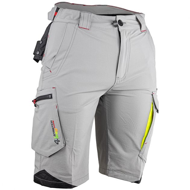 Bermuda stretch gris clair